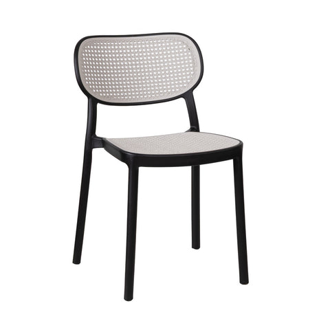 Outdoor -  Indoor Resin Chair in Grey Mesh G214G