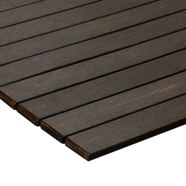 Outdoor/Indoor Synthetic Teak Style Table Tops - Brushed Brown