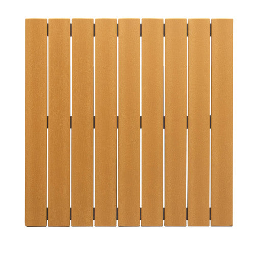 Outdoor/Indoor Synthetic Teak Style Table Tops - Tan