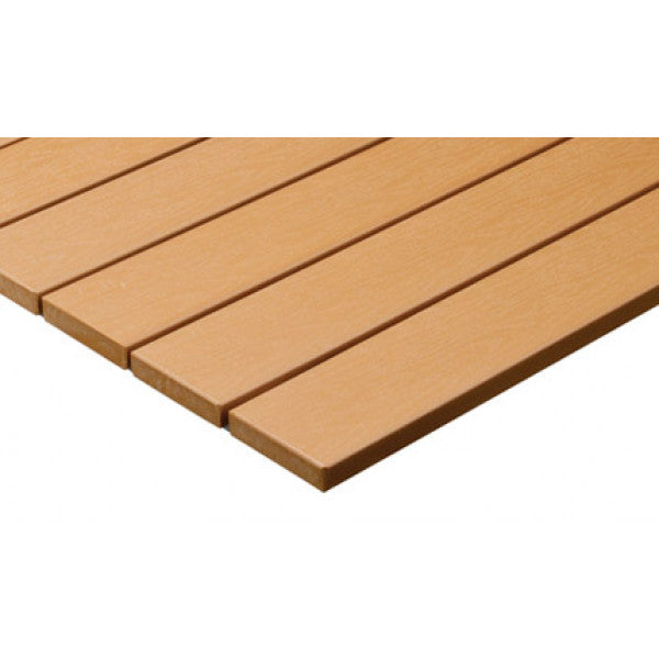 Outdoor/Indoor Synthetic Teak Style Table Tops - Tan