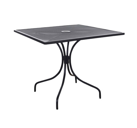 Wrought Iron Style Outdoor Table 36 x 36" Black Finish #B-SU3636D