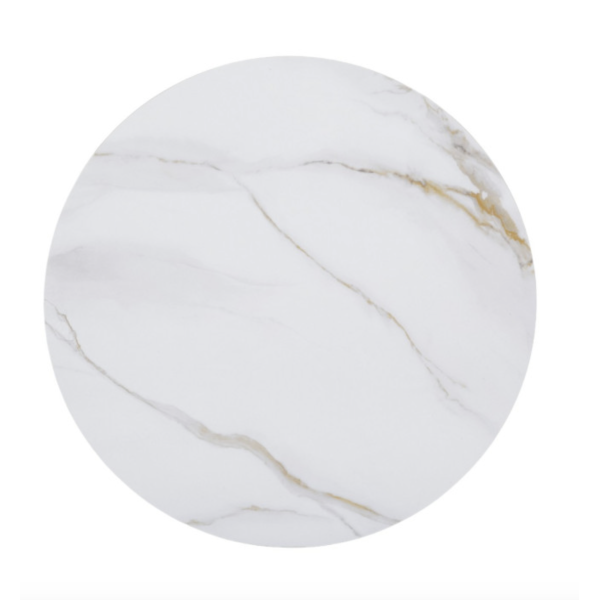 Sintered Stone Indoor - Outdoor Table Tops in White Gold 30" x 30"