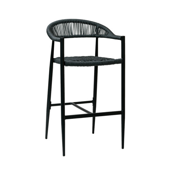 Outdoor/Indoor Synthetic Rope Bar Stools #229 in Grey, Brown or Tan