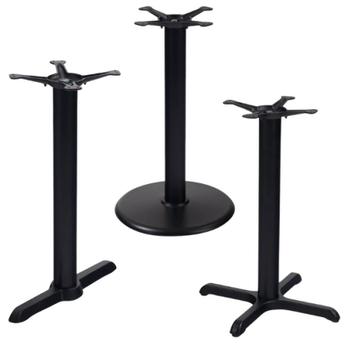 Indoor Cast Iron Black Powder Coat Table Bases