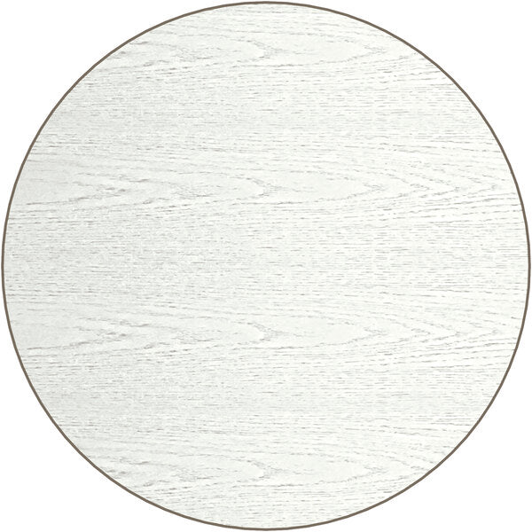 24" Round Laminate Table Tops with Vinyl Edge - Use White Birch or Ash Woodgrain Side