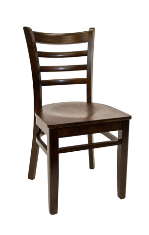Beechwood Ladder Back Chair with optional seats, vinyl, veneer or solid wood #E1100