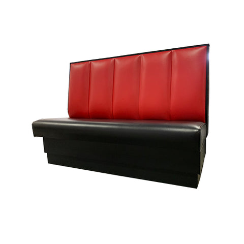 Fully Upholstered Booth with Full Plain Back Special 48" Height