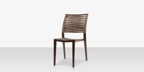 Chloe Rope Armless Chair Bronze