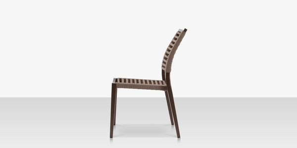 Chloe Rope Style Outdoor Dining Chair <span style="color: #ff8000;" data-mce-style="color: #ff8000;">Bronze or Pewter</span>