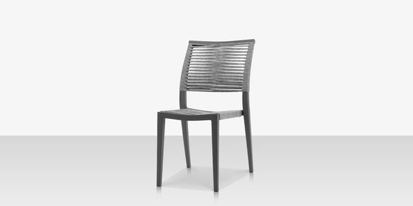 Chloe Rope Style Outdoor Dining Chair <span style="color: #ff8000;" data-mce-style="color: #ff8000;">Bronze or Pewter</span>