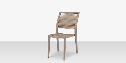 Chloe Rope Style Outdoor Dining Chair <span style="color: #ff8000;" data-mce-style="color: #ff8000;">Bronze or Pewter</span>