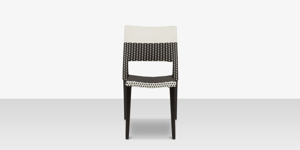 Chloe Wicker Style Outdoor Dining Chair <span style="color: #ff8000;">Espresso</span>