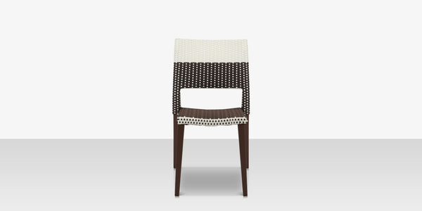 Chloe Wicker Style Outdoor Dining Chair <span style="color: #ff8000;">Espresso</span>
