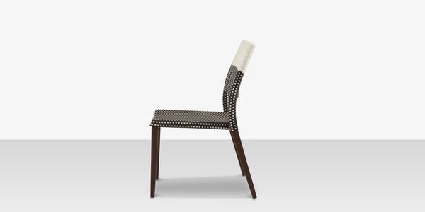 Chloe Wicker Style Outdoor Dining Chair <span style="color: #ff8000;">Espresso</span>