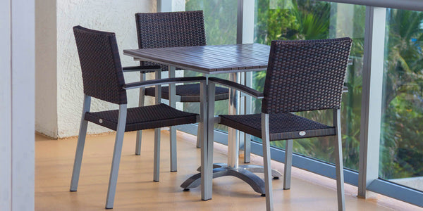 FIJI Wicker Style Outdoor Dining Chair <span style="color: #ff8000;" data-mce-style="color: #ff8000;">Espresso or California Sand<br>