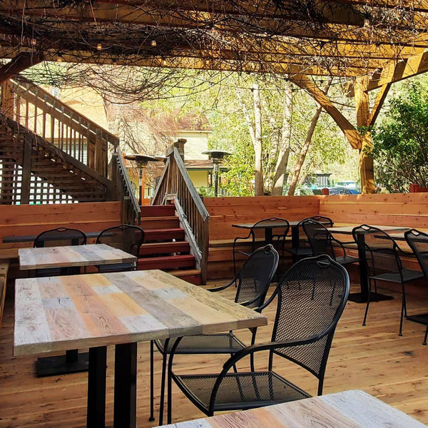 Outdoor / Indoor High-Density Composite Table Tops in Antique Rustic White