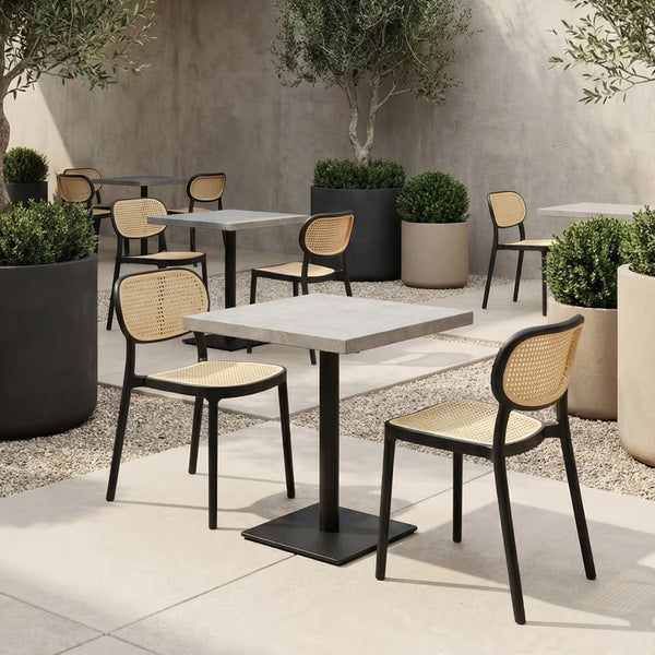 Outdoor -  Indoor Resin Chair in Beige Mesh G214B