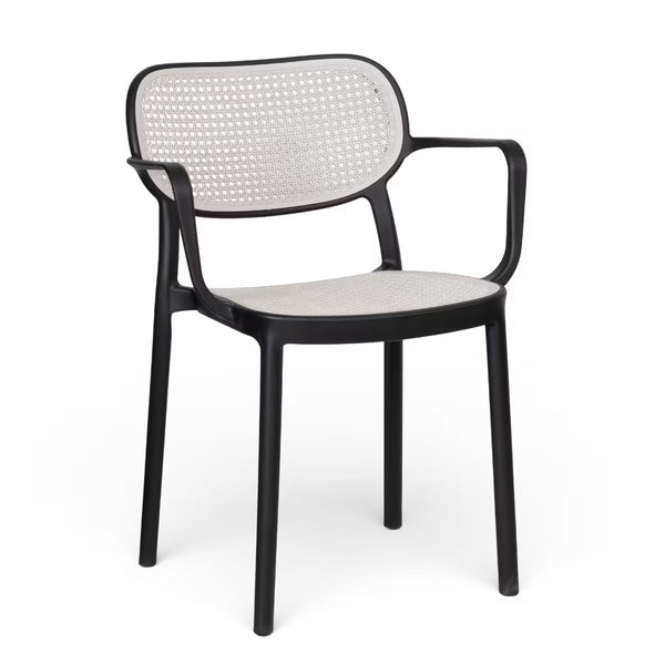Outdoor -  Indoor Resin Chair in Grey Mesh G214G