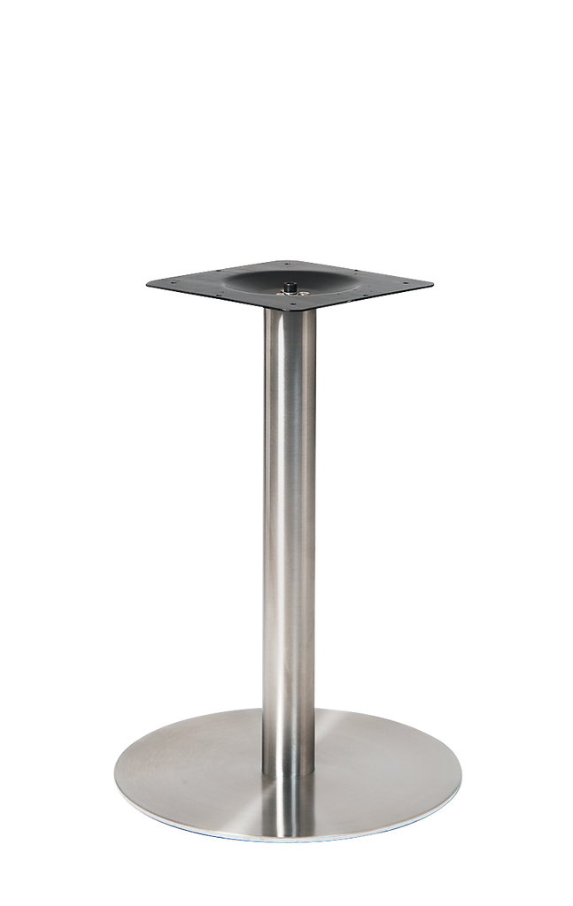 Stainless Steel Round Plate Base for small tables - Restaurant Chairs Direct.COM