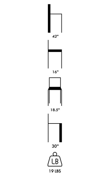 Indoor Metal Frame Bar Stool w/ Woodgrain Legs & Channeled Black Vinyl Seat