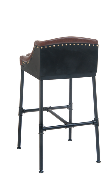 Industrial Chic Pipe Leg Bar Stool - Restaurant Chairs Direct.COM