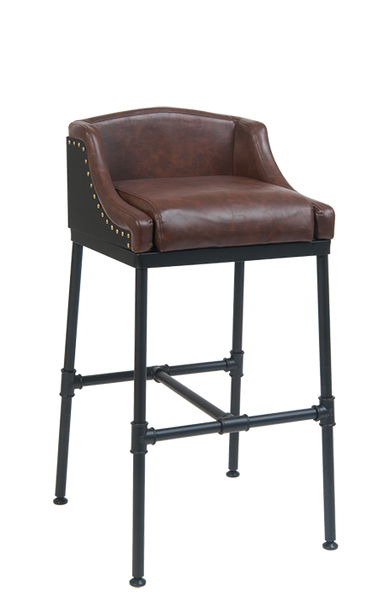 Industrial Chic Pipe Leg Bar Stool - Restaurant Chairs Direct.COM