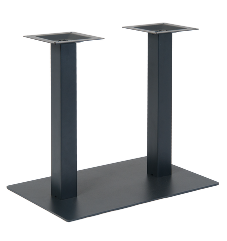 Dual Black Plate Base for long tables - Restaurant Chairs Direct.COM