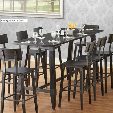 30" x 96" Long Table Tops - Antique Slate Gray #WSL3096-AG