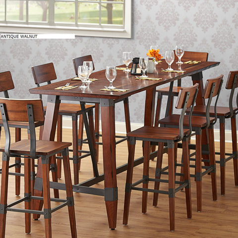 30" x 96" Long Table Tops - Antique Walnut