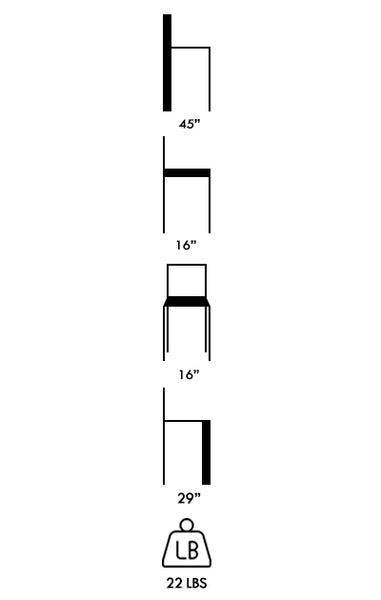 Indoor Black Metal Frame Bar Stool w/ Wood Seat and Vented Back