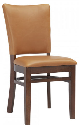 Wood Fully Upholstered Chair & Matching Barstool #G457/G957 <br><span style="color: #ff8000;">4 Frame Colors</span>