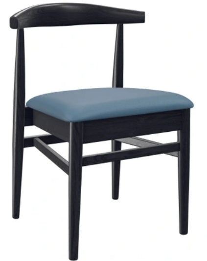 Stackable Natural Elm Wood Chair With Vinyl Seat #G680N <span style="color: #ff8000;"><span style="color: #00aaff;">*Black *Natural *Walnut<br>
