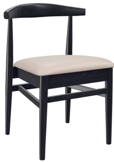 Stackable Natural Elm Wood Chair With Vinyl Seat #G680N <span style="color: #ff8000;"><span style="color: #00aaff;">*Black *Natural *Walnut<br>