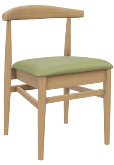 Stackable Natural Elm Wood Chair With Vinyl Seat #G680N <span style="color: #ff8000;"><span style="color: #00aaff;">*Black *Natural *Walnut<br>
