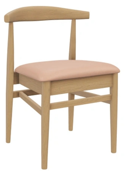 Stackable Natural Elm Wood Chair With Vinyl Seat #G680N <span style="color: #ff8000;"><span style="color: #00aaff;">*Black *Natural *Walnut<br>