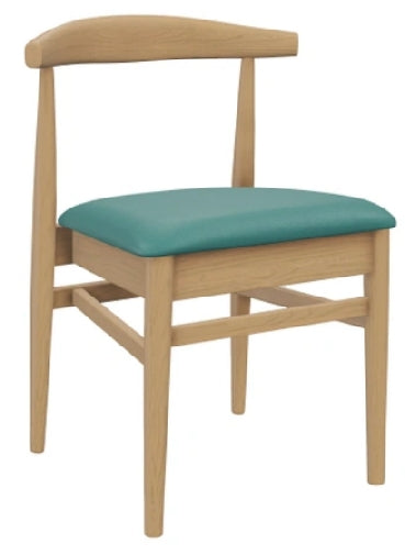 Stackable Natural Elm Wood Chair With Vinyl Seat #G680N <span style="color: #ff8000;"><span style="color: #00aaff;">*Black *Natural *Walnut<br>