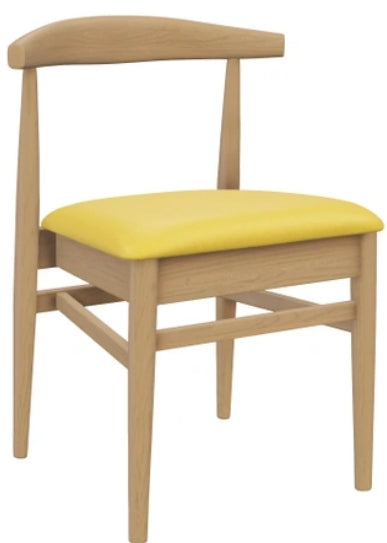 Stackable Natural Elm Wood Chair With Vinyl Seat #G680N <span style="color: #ff8000;"><span style="color: #00aaff;">*Black *Natural *Walnut<br>