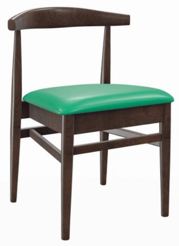 Stackable Natural Elm Wood Chair With Vinyl Seat #G680N <span style="color: #ff8000;"><span style="color: #00aaff;">*Black *Natural *Walnut<br>