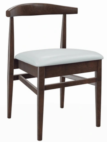 Stackable Natural Elm Wood Chair With Vinyl Seat #G680N <span style="color: #ff8000;"><span style="color: #00aaff;">*Black *Natural *Walnut<br>