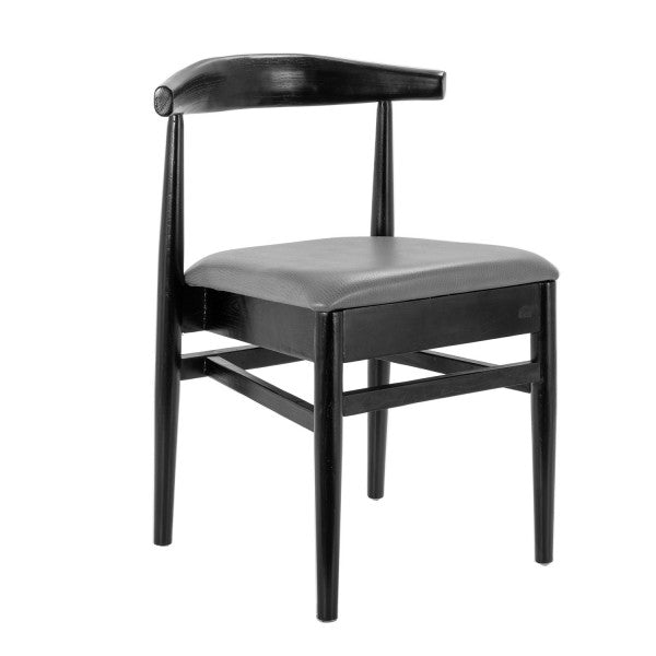 Stackable Natural Elm Wood Chair With Vinyl Seat #G680N <span style="color: #ff8000;"><span style="color: #00aaff;">*Black *Natural *Walnut<br>