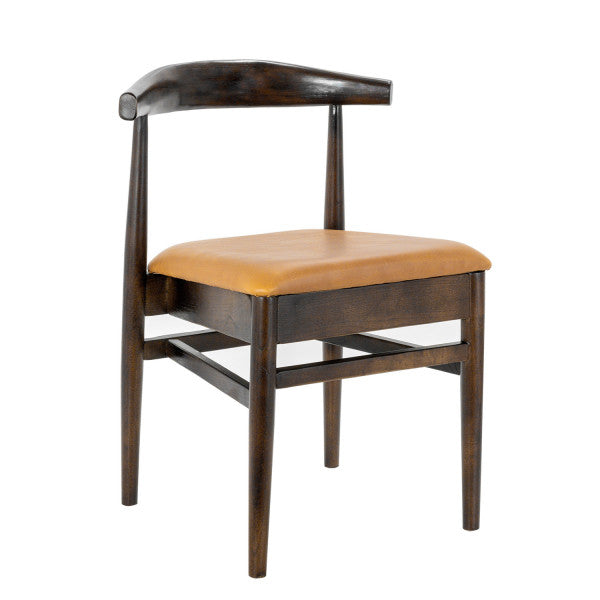 Stackable Natural Elm Wood Chair With Vinyl Seat #G680N <span style="color: #ff8000;"><span style="color: #00aaff;">*Black *Natural *Walnut<br>
