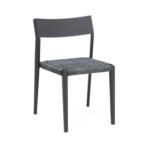 Outdoor/Indoor Aluminum Bamboo Style Restaurant Chair with Woven Seat #G822