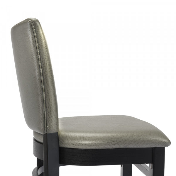 Wood Fully Upholstered Chair & Matching Barstool #G457/G957 <br><span style="color: #ff8000;">4 Frame Colors</span>