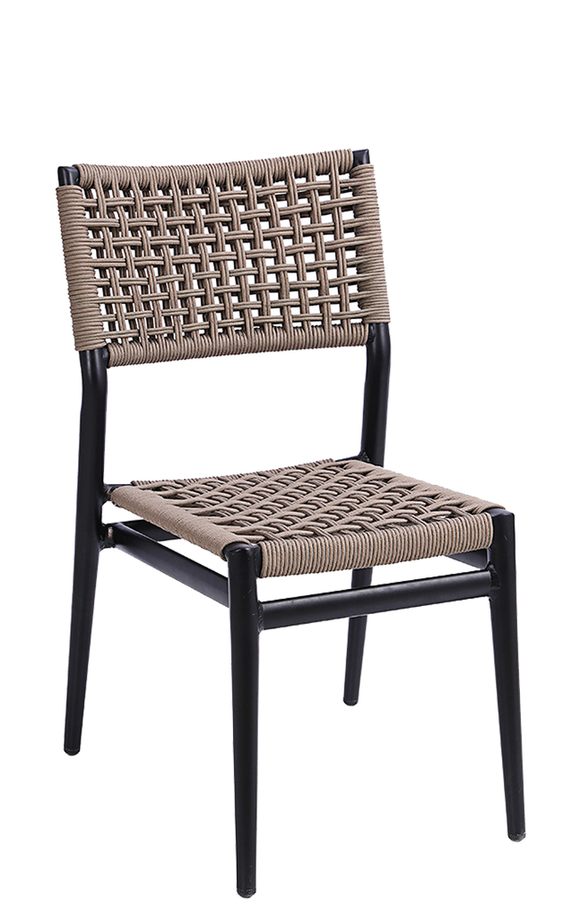 Outdoor/Indoor Aluminum Side Chair with Polyester Fabric #E-A26 <p><span style="color: #ff2a00;"></span></p>