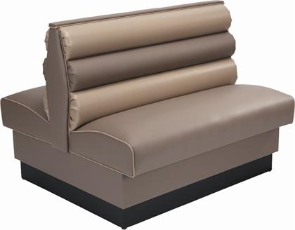 Fully Upholstered Horizontal Channel Back Booth #AT-HO - Restaurant Chairs Direct.COM