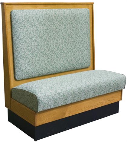 Wood Booth with Padded Back Standard Seat #AT-WPB - Restaurant Chairs Direct.COM