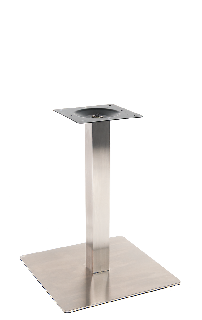 Stainless Steel Square Plate Base for small tables - Restaurant Chairs Direct.COM