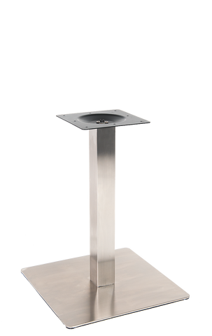 Stainless Steel Square Plate Base for small tables - Restaurant Chairs Direct.COM