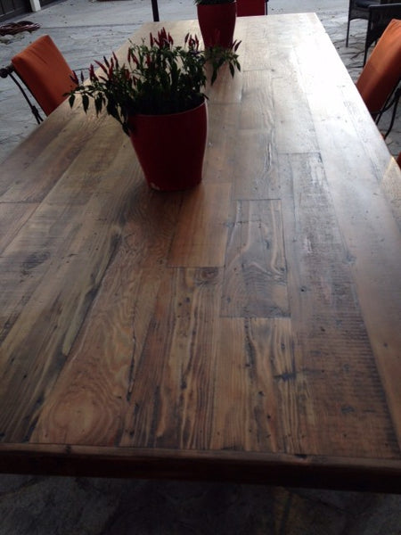Reclaimed Wood Table 30" x 48" x 1.5" - Restaurant Chairs Direct.COM