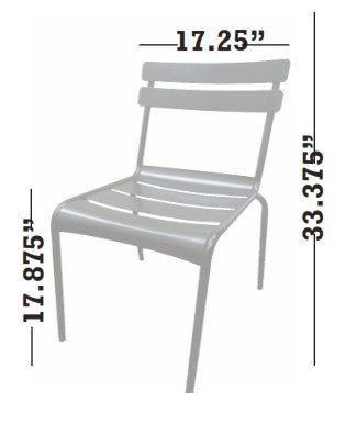 NEWPORT OUTDOOR METAL DINING CHAIR E-16 - Restaurant Chairs Direct.COM